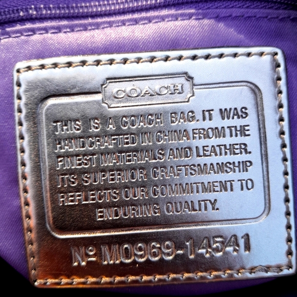 Rare Coach Poppy Lilac Handbag - Picture 10 of 15